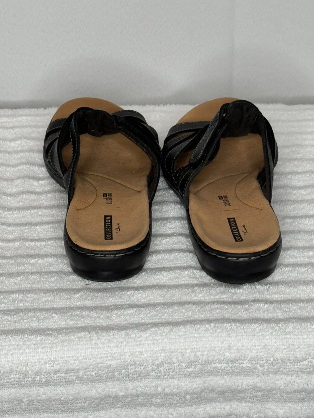 Collections by Clarks black slip on sandals - Picture 4 of 8